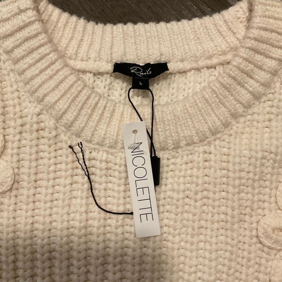 Rails Romy Sweater with Crochet Floral Details - Picture 3 of 4